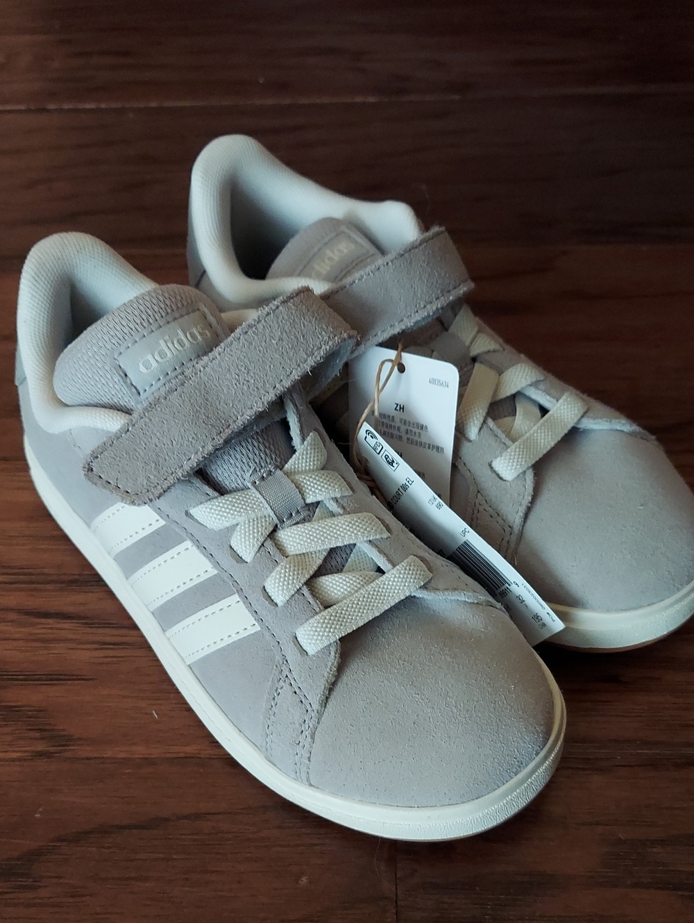 Adidas Kids Grand Court 00s Suede Sneakers 1 New